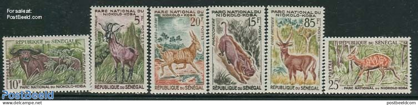 Senegal 1960 Animals 6v, Mint NH, Nature - Animals (others & Mixed) - Wild Mammals - Senegal (1960-...)
