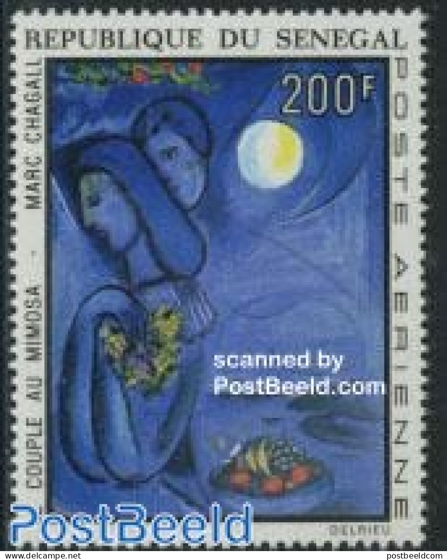 Senegal 1973 Chagall Painting 1v, Mint NH, Art - Modern Art (1850-present) - Paintings - Sénégal (1960-...)
