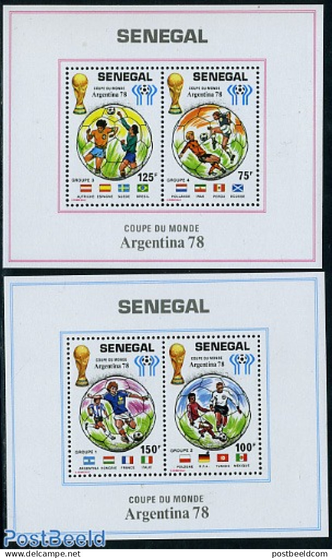 Senegal 1978 Football Games Argentina 2 S/s, Mint NH, Sport - Football - Senegal (1960-...)