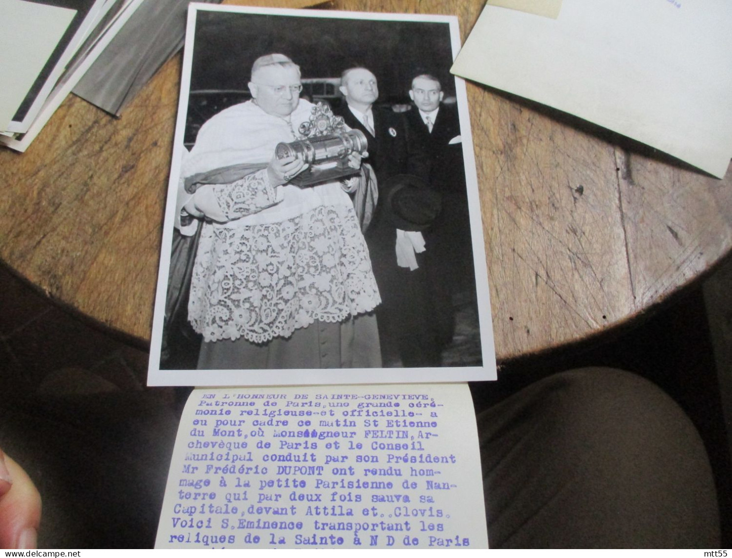 MAURICE FELTIN CARDINAL DE PARIS LOT DE 3 PHOTO DE PRESSE - Beroemde Personen