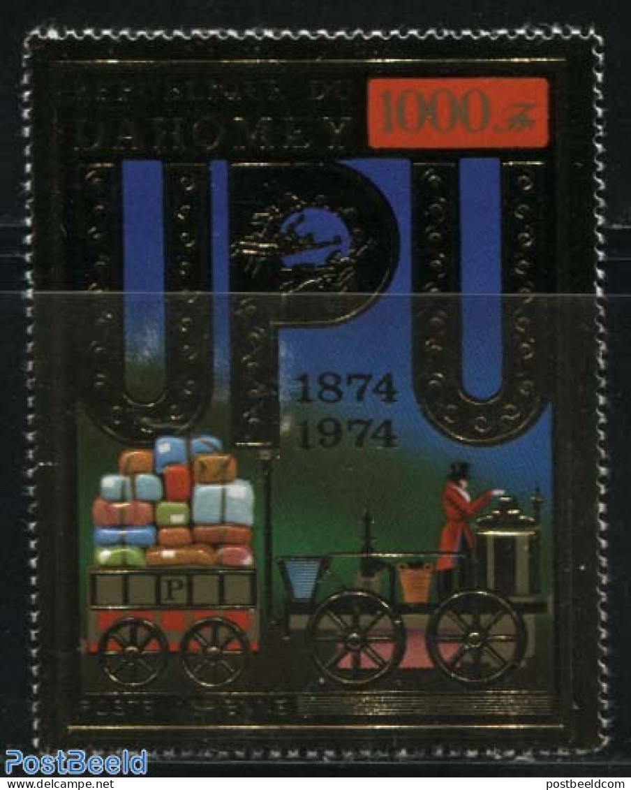 Dahomey 1974 UPU Centenary 1v, Mint NH, Transport - U.P.U. - Railways - U.P.U.