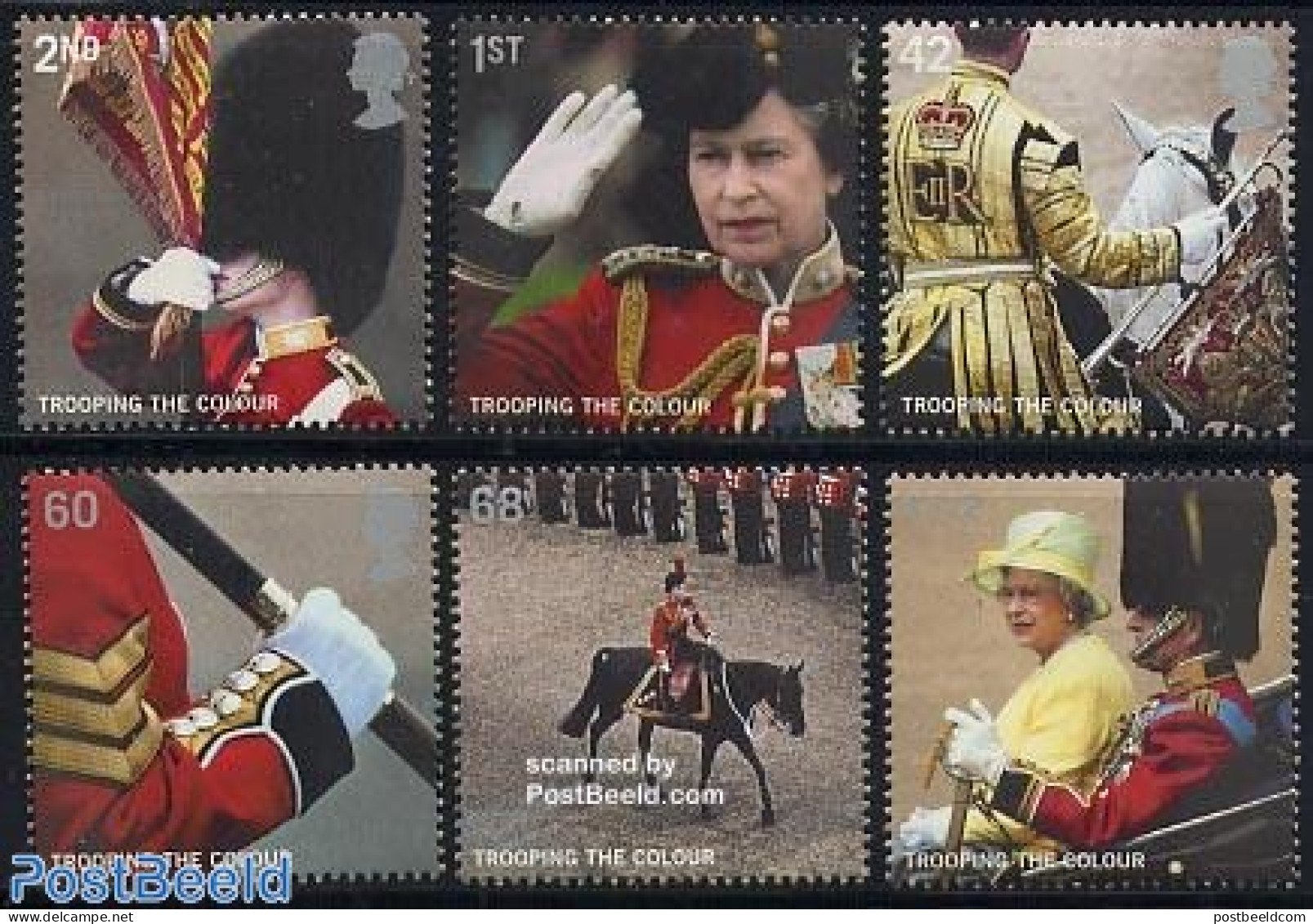 Great Britain 2005 Trooping The Colour 6v, Mint NH, History - Nature - Various - Kings & Queens (Royalty) - Horses - U.. - Ungebraucht