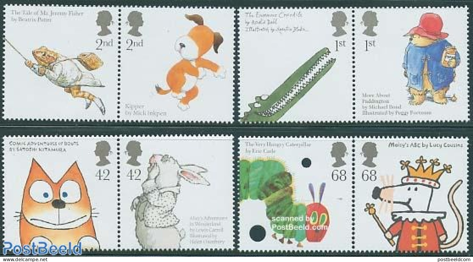 Great Britain 2006 Children Books 4x2v [:], Mint NH, Nature - Various - Cats - Crocodiles - Frogs & Toads - Joint Issu.. - Ungebraucht
