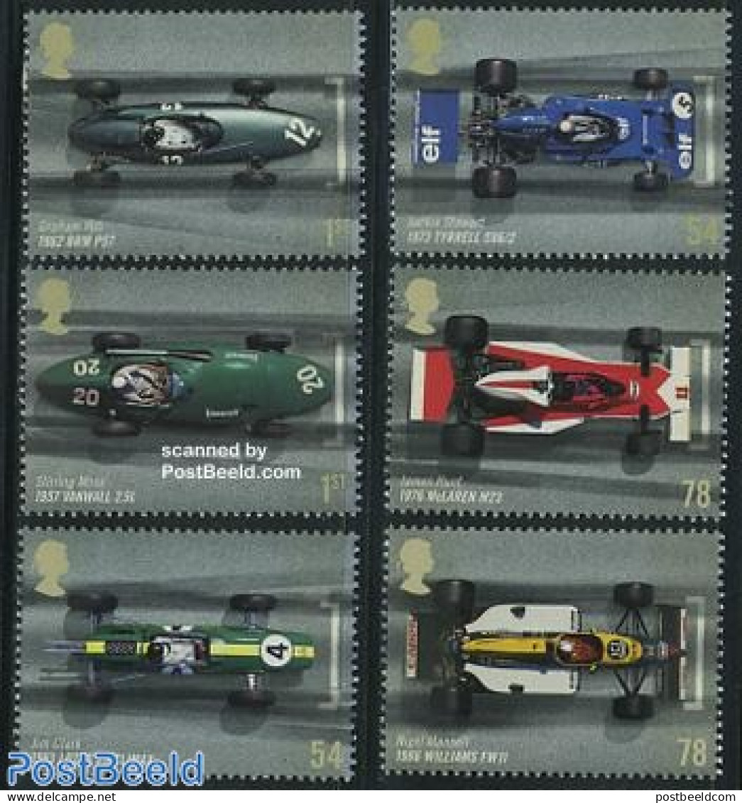 Great Britain 2007 Grand Prix 6v, Mint NH, Sport - Transport - Autosports - Automobiles - Nuovi