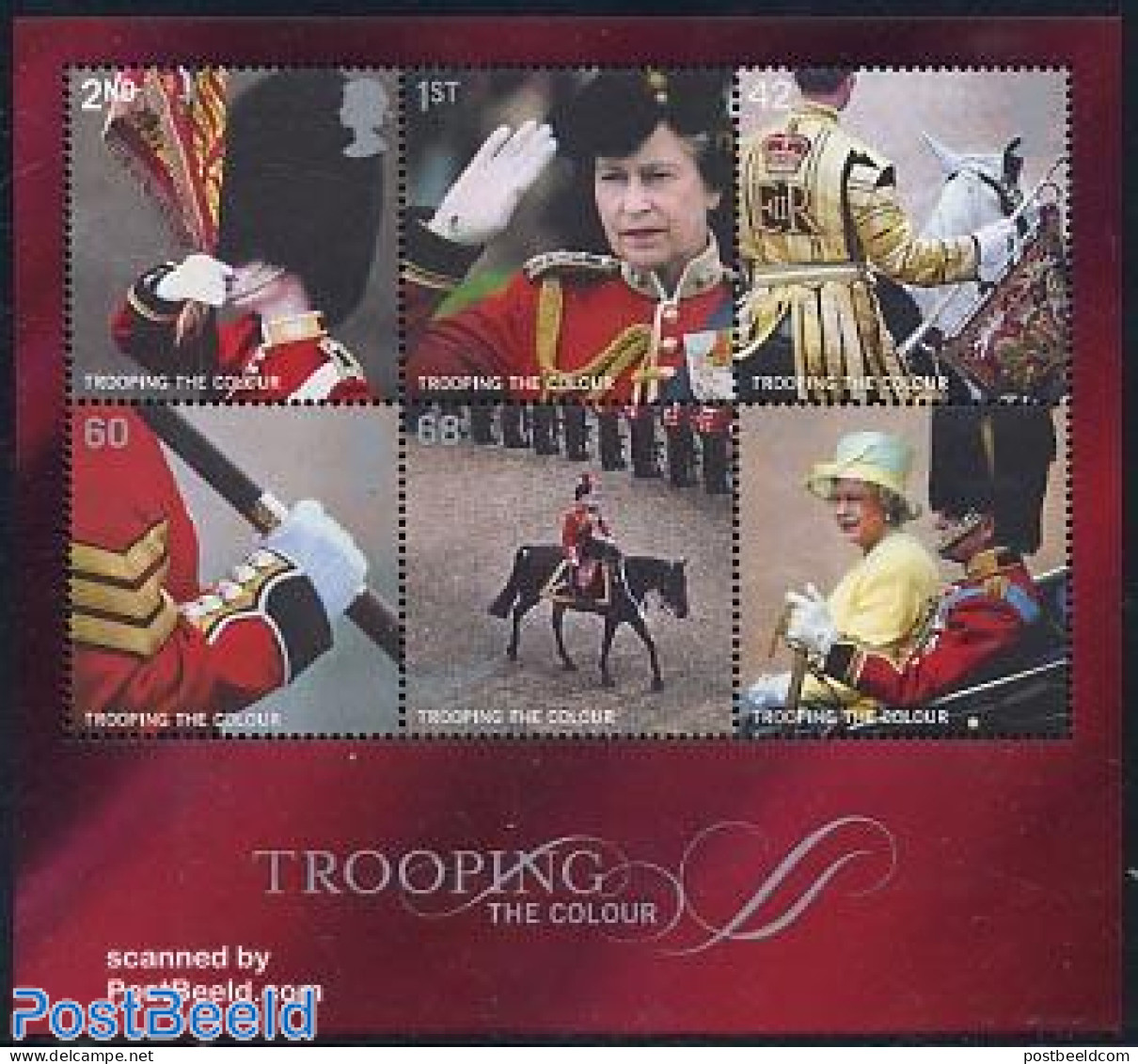 Great Britain 2005 Trooping The Colour S/s, Mint NH, History - Nature - Various - Kings & Queens (Royalty) - Horses - .. - Nuovi