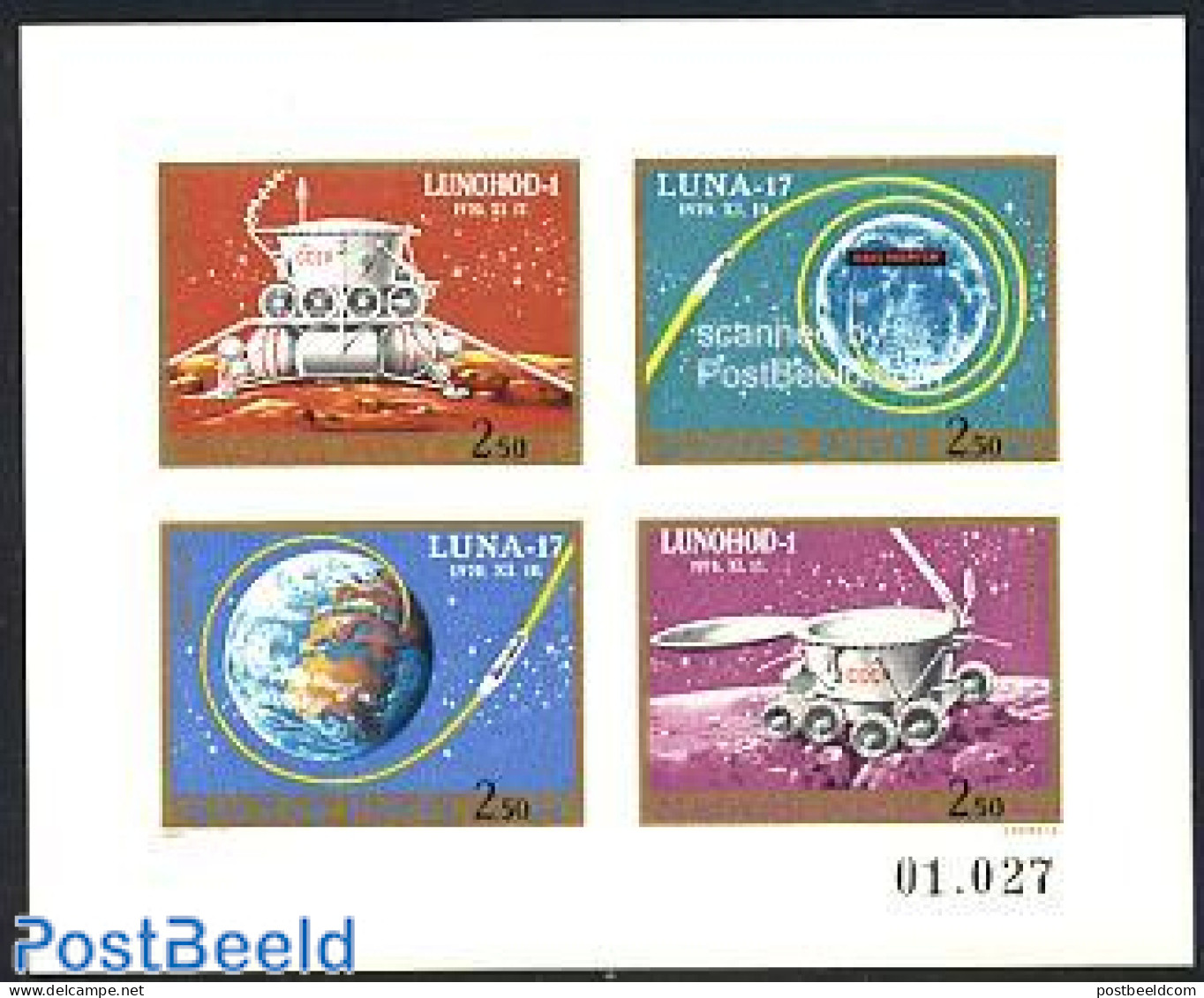 Hungary 1971 Luna 17 S/s Imperforated, Mint NH, Transport - Space Exploration - Ungebraucht