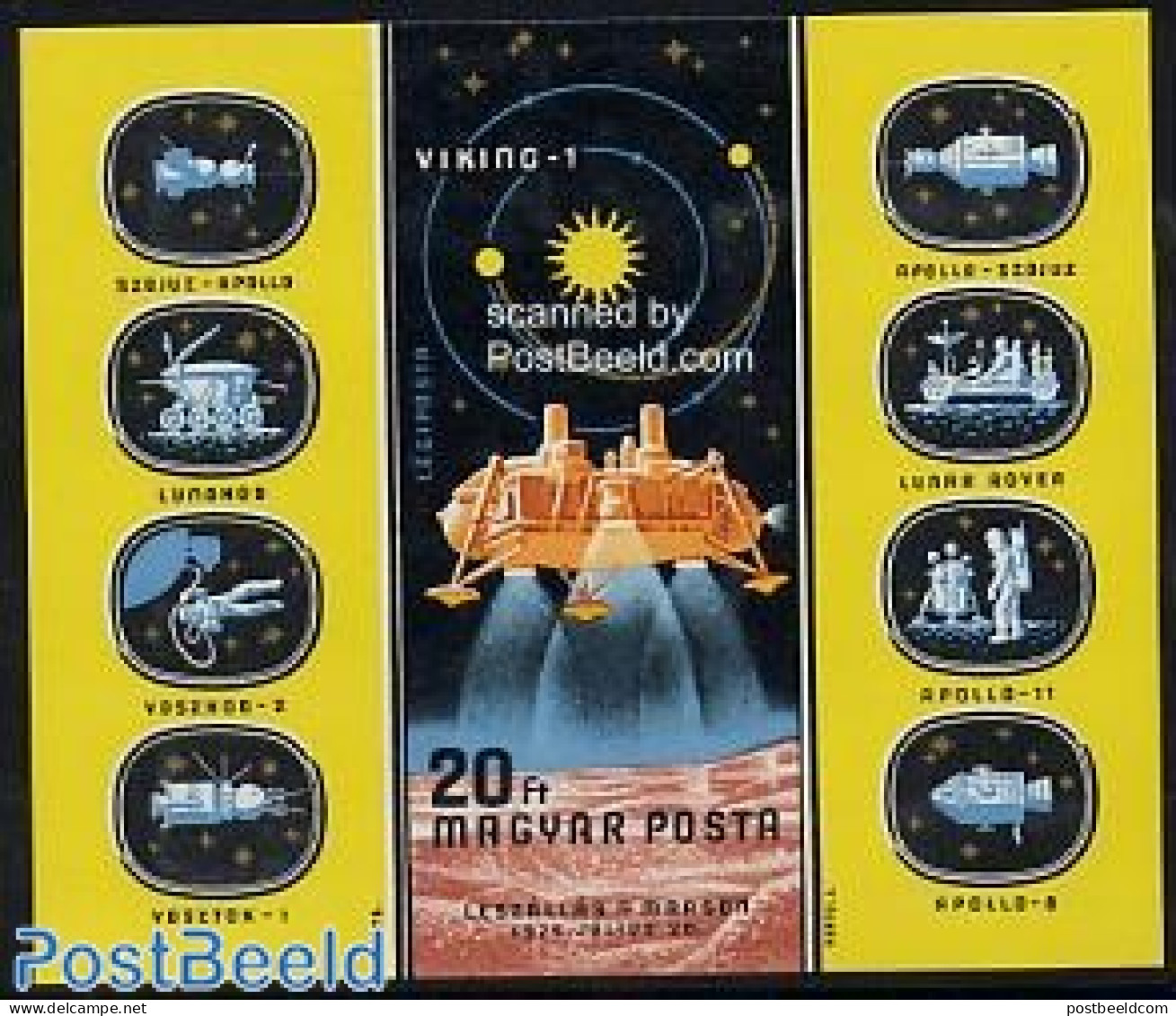 Hungary 1976 Space S/s Imperforated, Mint NH, Transport - Space Exploration - Ungebraucht