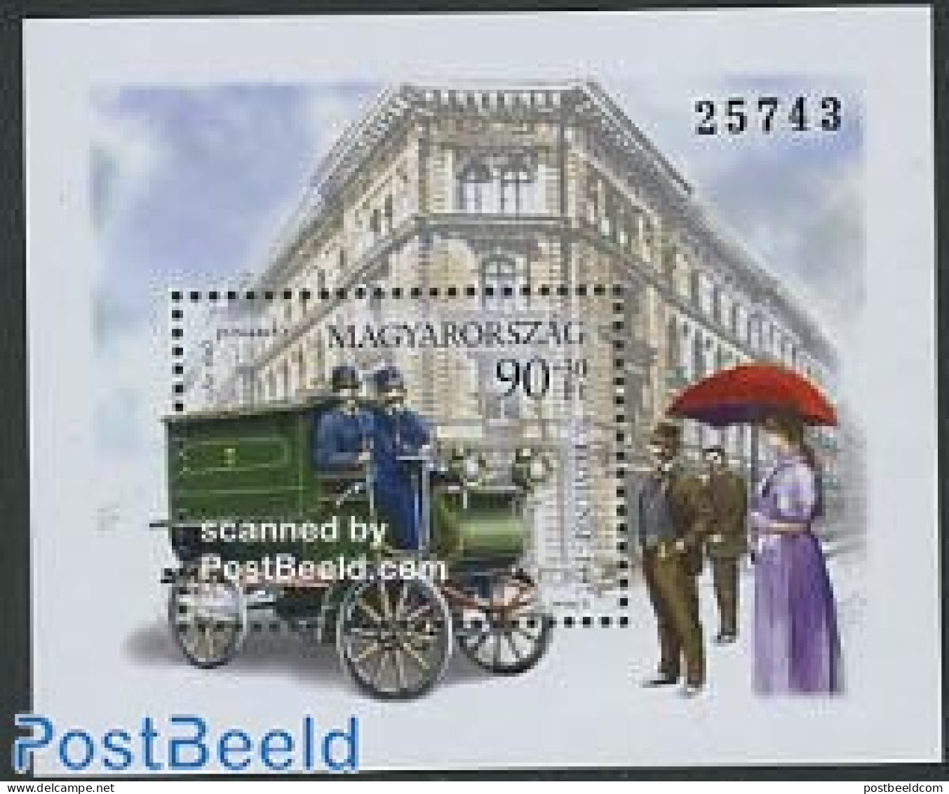 Hungary 1997 Stamp Day S/s, Mint NH, Transport - Various - Post - Stamp Day - Automobiles - Street Life - Art - Fashion - Neufs