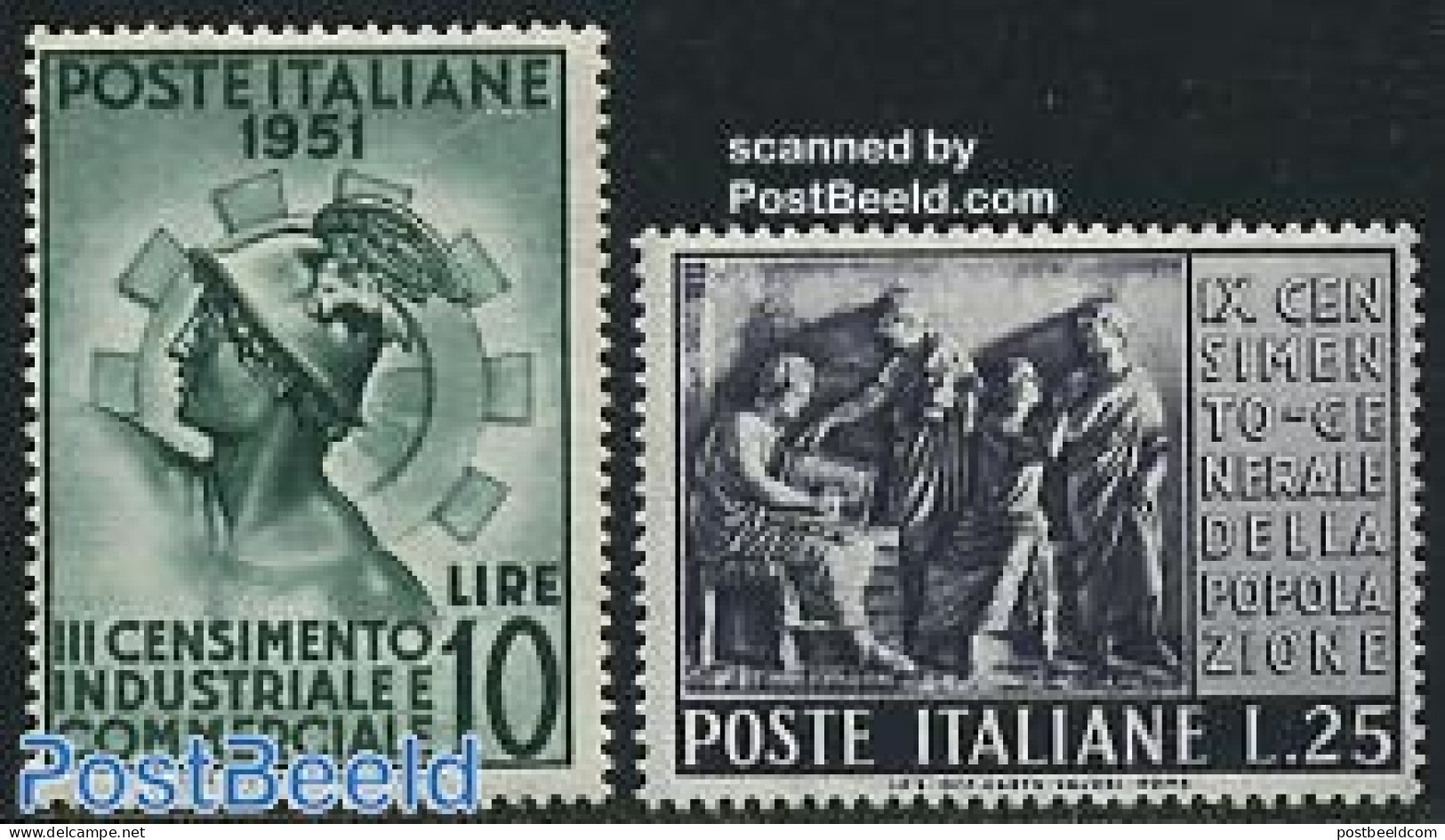 Italy 1951 Commerce & Industry 2v, Mint NH, Various - Export & Trade - Industry - Otros & Sin Clasificación