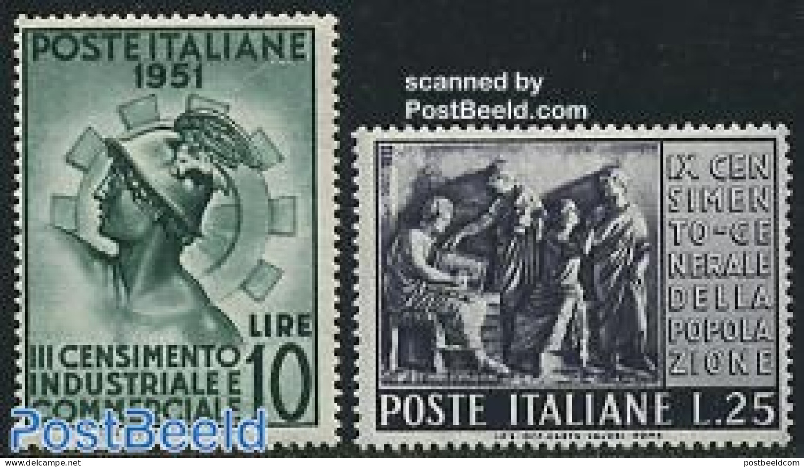 Italy 1951 Commerce & Industry 2v, Mint NH, Various - Export & Trade - Industry - Andere & Zonder Classificatie