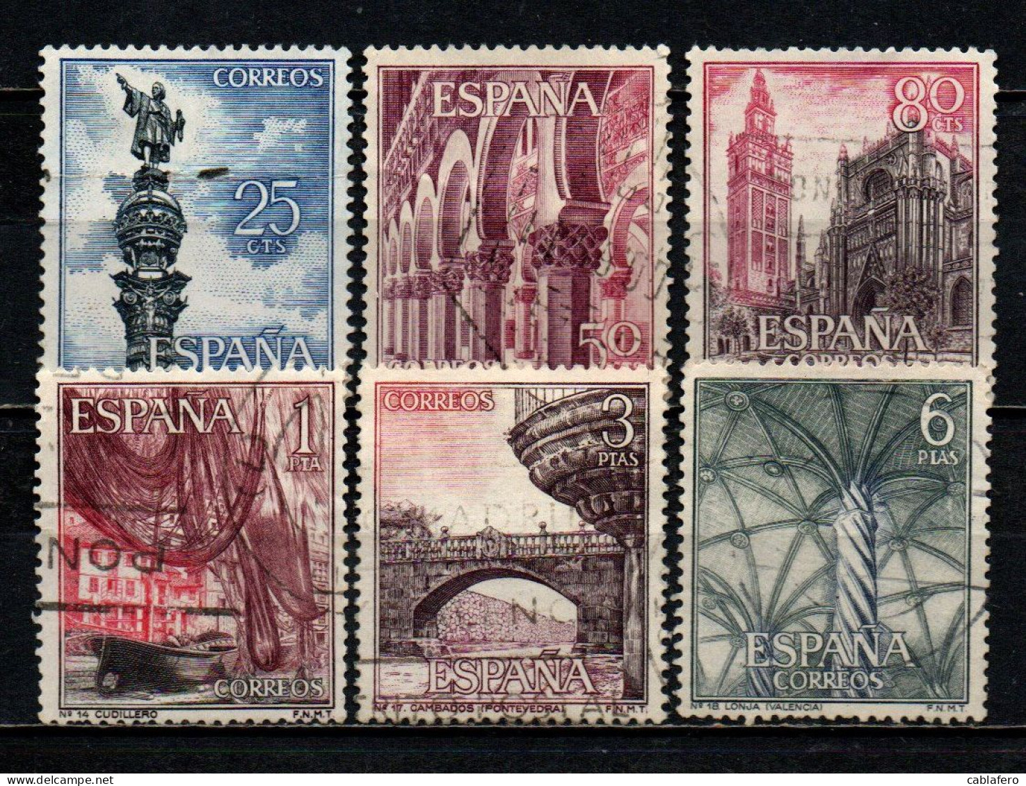 SPAGNA - 1965 - IL TURISMO IN SPAGNA - USATI - Used Stamps