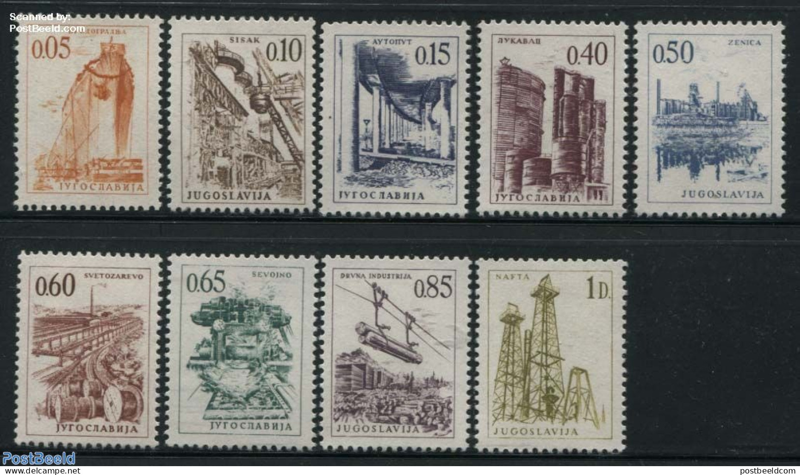 Yugoslavia 1966 Definitives 9v, Mint NH, Science - Transport - Mining - Ships And Boats - Unused Stamps