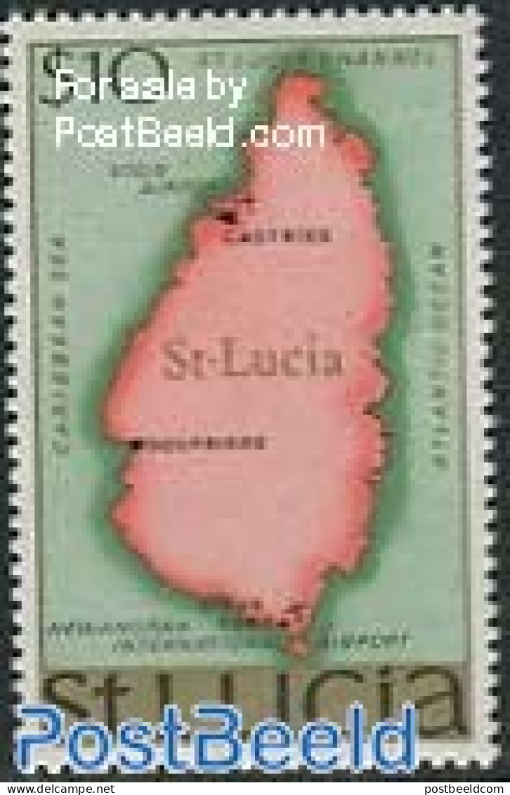 Saint Lucia 1973 Definitive 1v, Mint NH, Various - Maps - Geography