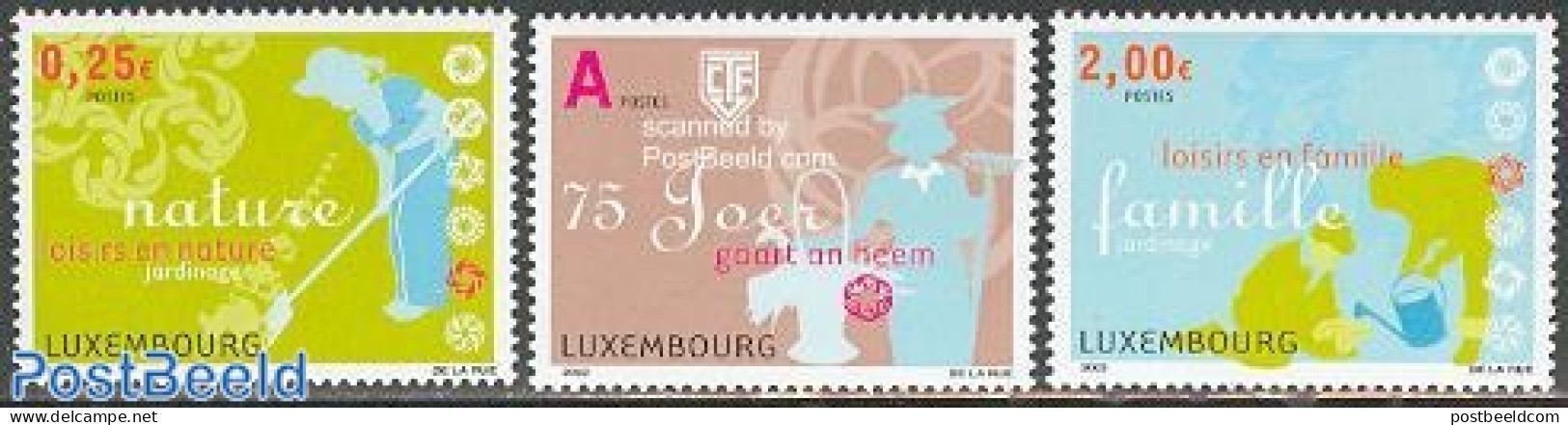Luxemburg 2003 House & Garden 3v, Mint NH, Nature - Gardens - Unused Stamps