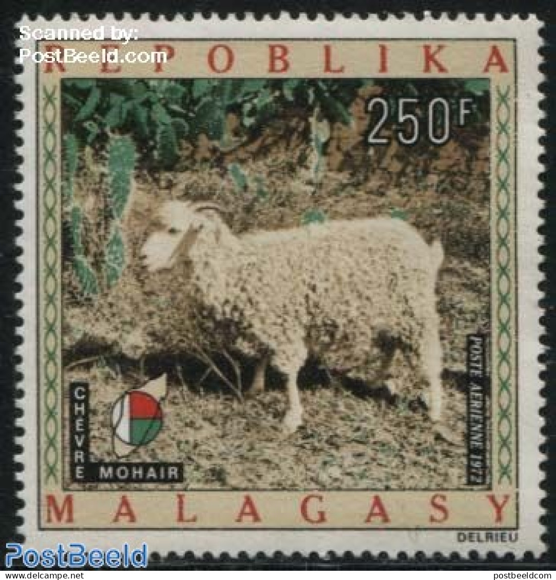Madagascar 1972 Wool Industry 1v, Mint NH, Nature - Various - Cattle - Textiles - Textiel