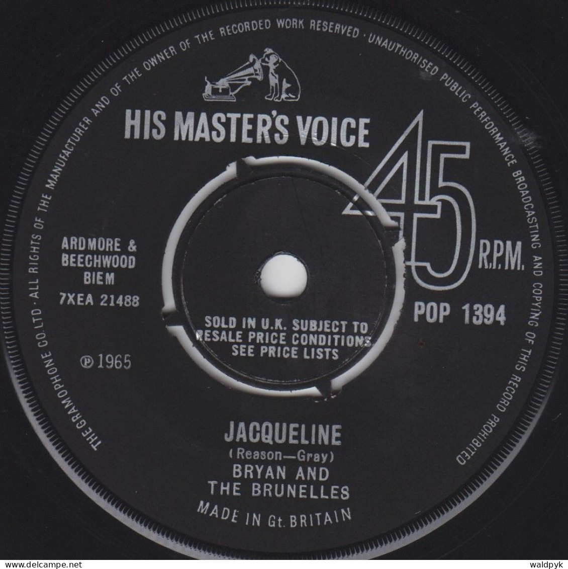 BRYAN AND THE BRUNELLES - Jacqueline - Altri - Inglese