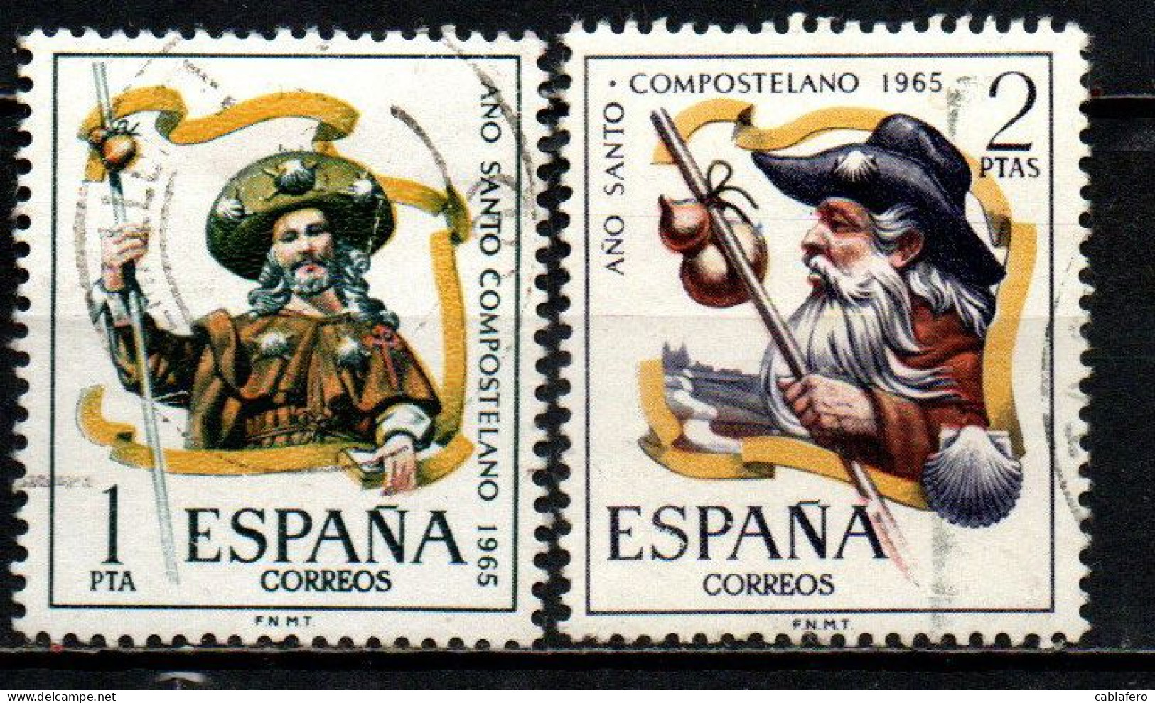 SPAGNA - 1965 - ANNO SANTO CAMPOSTELANO - USATI - Used Stamps