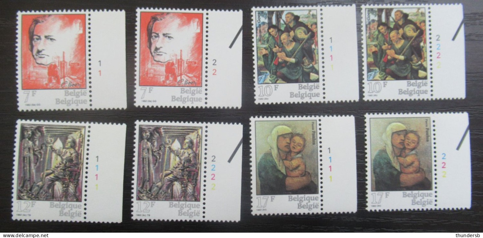 2060/63 'Culturele Uitgifte' - Postfris ** - Volledige Set Plaatnummers - 1981-1990