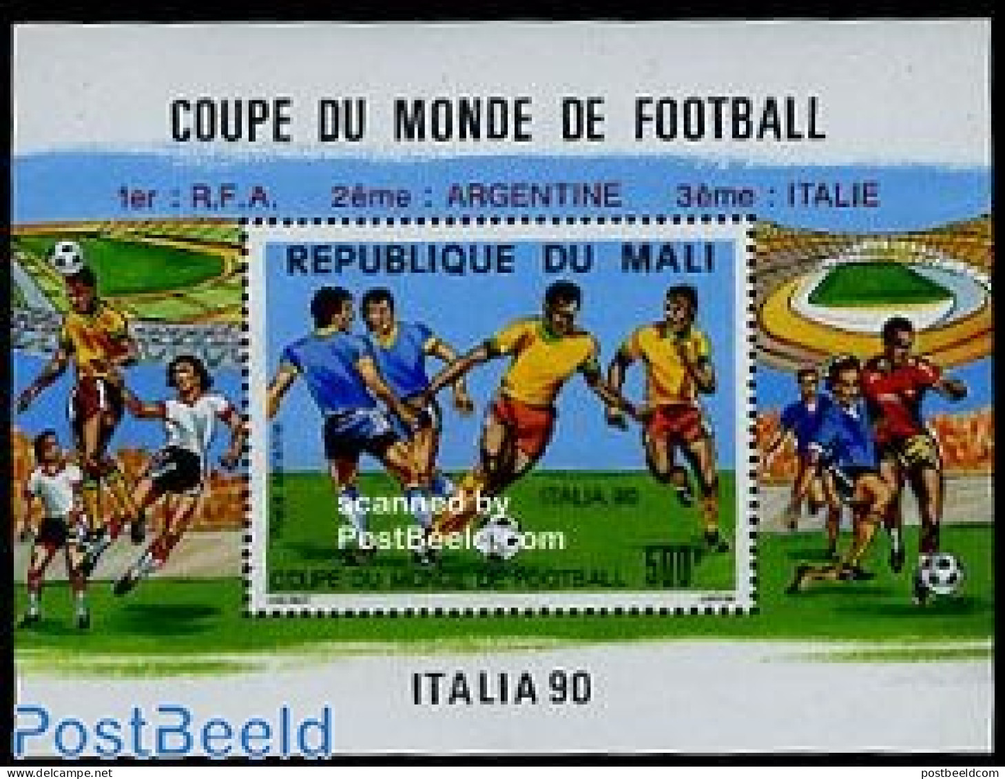 Mali 1990 Football Winners S/s, Mint NH, Sport - Football - Malí (1959-...)