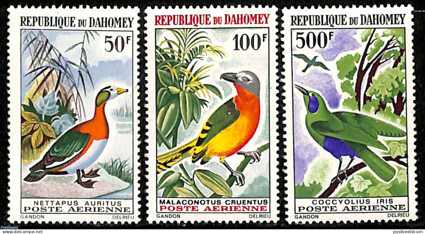 Dahomey 1966 Birds 3v, Mint NH, Nature - Birds - Geese - Sonstige & Ohne Zuordnung