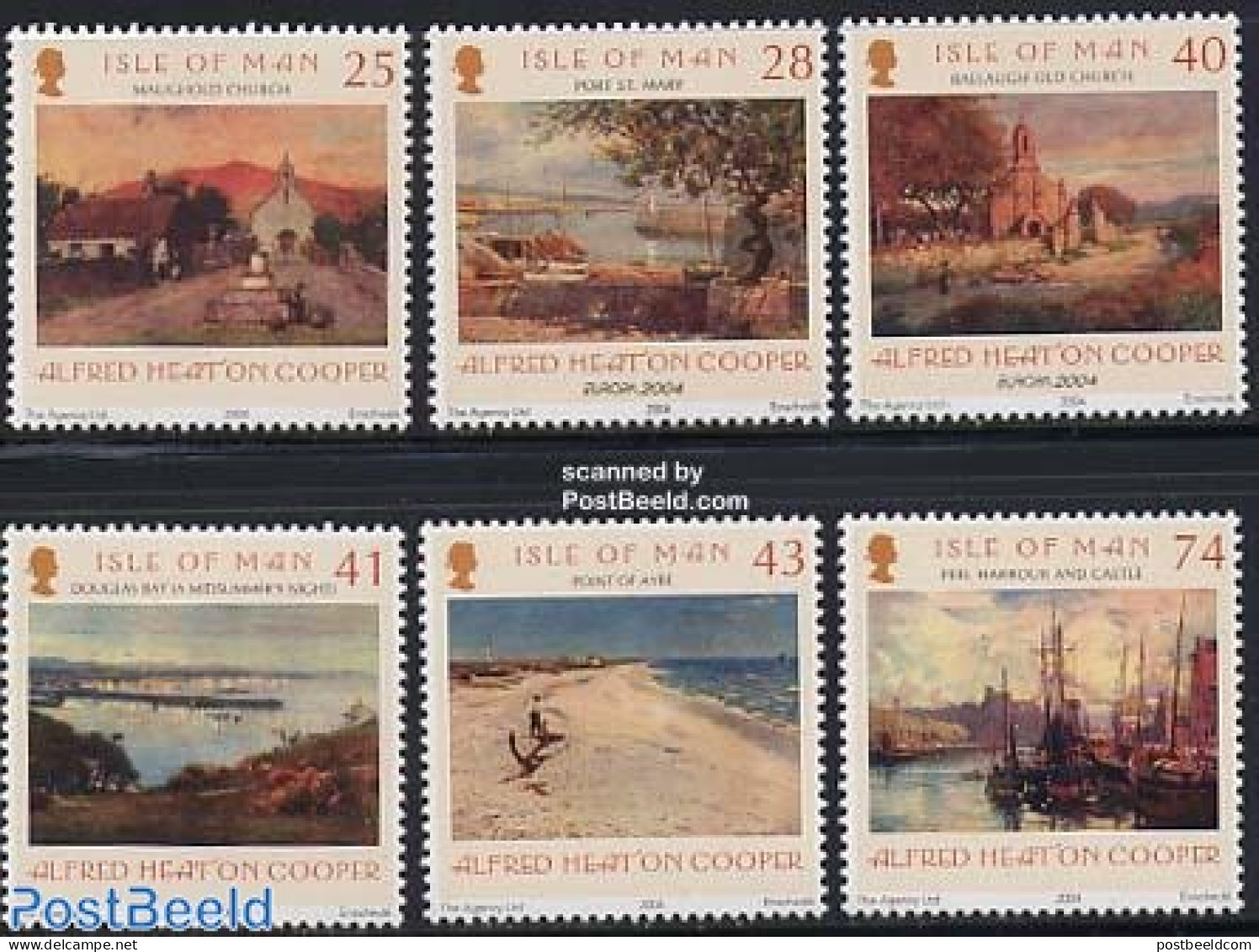 Isle Of Man 2004 Heaton Cooper 6v, Mint NH, History - Religion - Transport - Various - Europa (cept) - Churches, Templ.. - Churches & Cathedrals