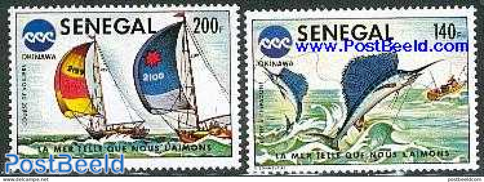 Senegal 1976 Okinawa Exposition 2v, Mint NH, Nature - Sport - Fish - Fishing - Sailing - Sport (other And Mixed) - Pesci