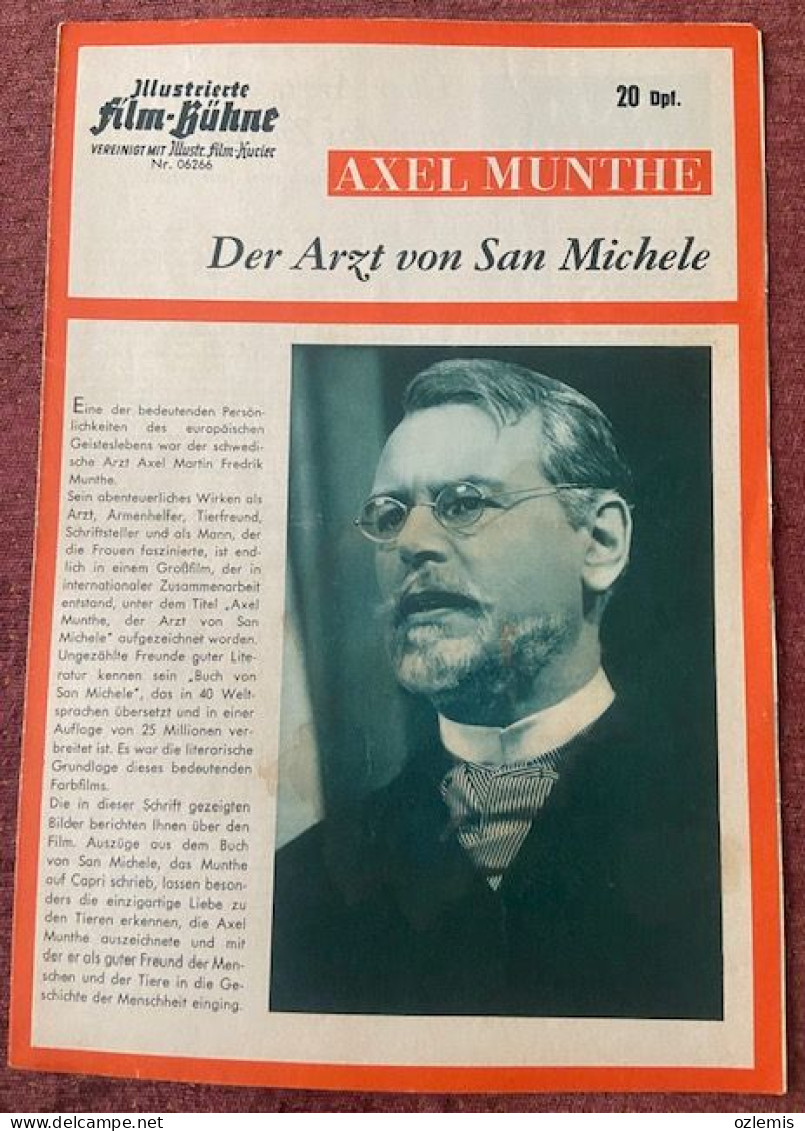 DER ARZT VON SAN MICHELE  ,ILLUSTRIERTE ,FILM - KUHNE ,CINEMA  ,MOVIE ,MAGAZINE - Cine & Televisión