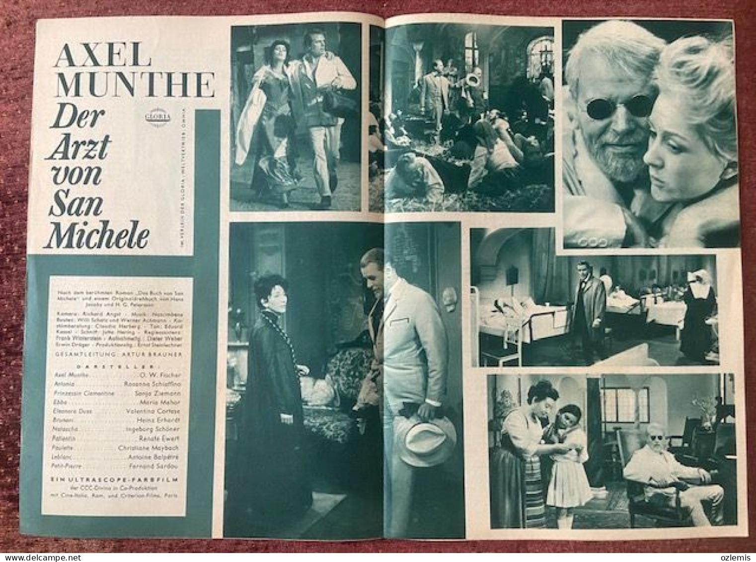 DER ARZT VON SAN MICHELE  ,ILLUSTRIERTE ,FILM - KUHNE ,CINEMA  ,MOVIE ,MAGAZINE - Cinema & Televisione