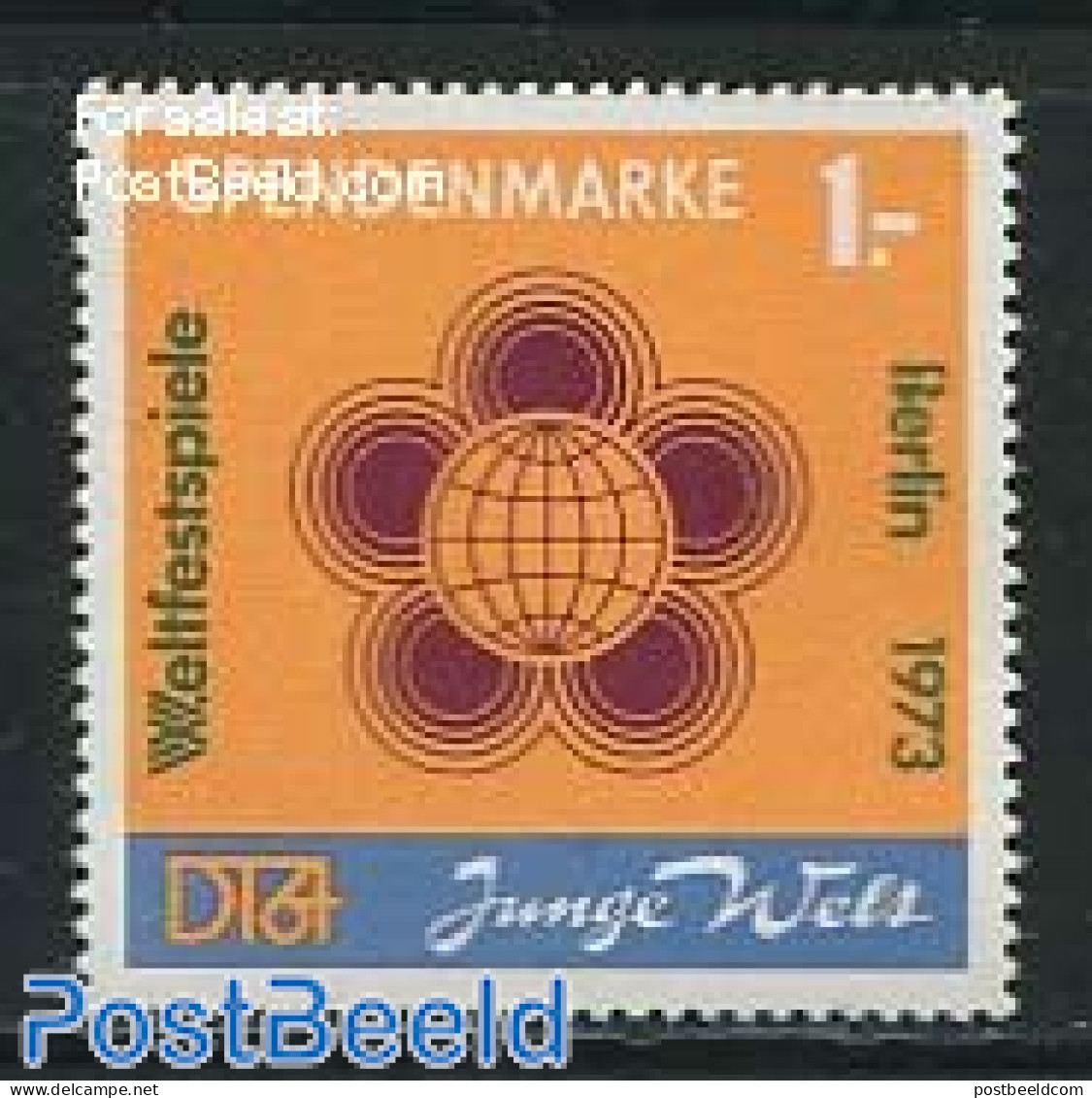Germany, DDR 1972 Spendenmarke 1v (orange), Mint NH - Ungebraucht