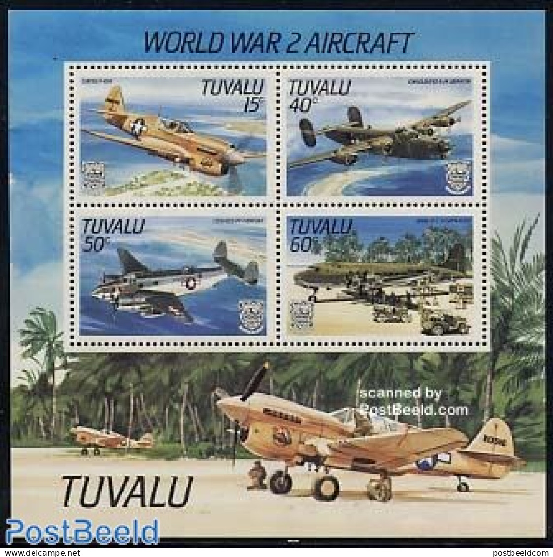 Tuvalu 1985 Aircraft S/s, Mint NH, Transport - Aircraft & Aviation - Aviones