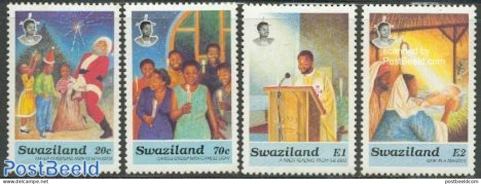 Eswatini/Swaziland 1991 Christmas 4v, Mint NH, Religion - Christmas - Weihnachten