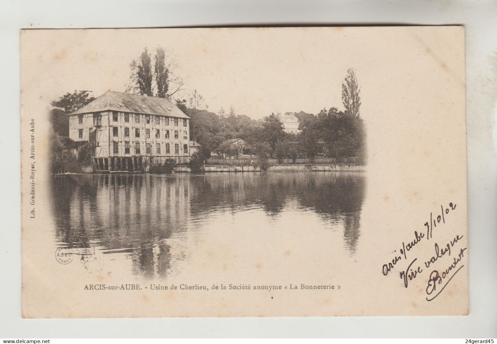 CPA PIONNIERE ARCIS SUR AUBE (Aube) - Usine De Cherlieu, De La Société Anonyme "LA BONNETERIE" - Arcis Sur Aube