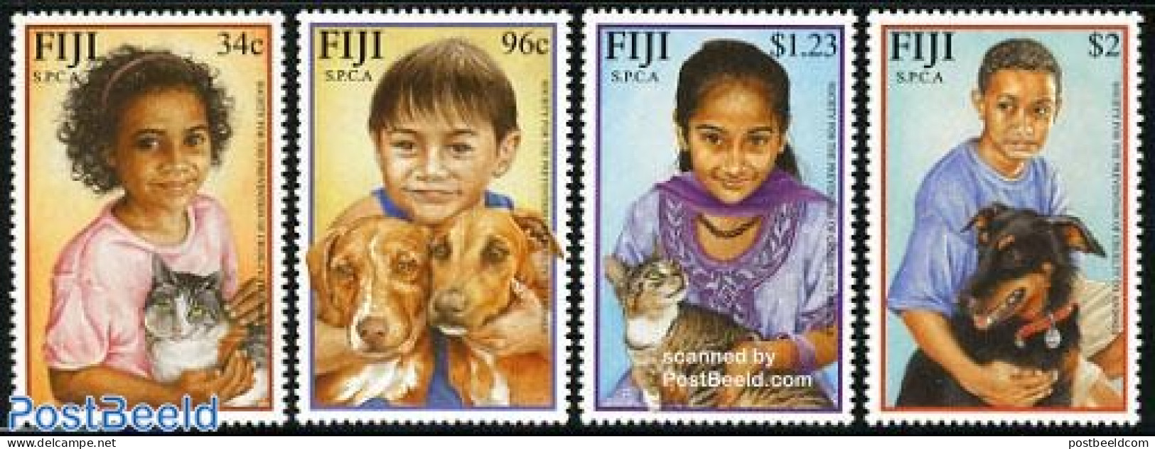 Fiji 2001 Animal Protection 4v, Mint NH, Nature - Cats - Dogs - Sonstige & Ohne Zuordnung