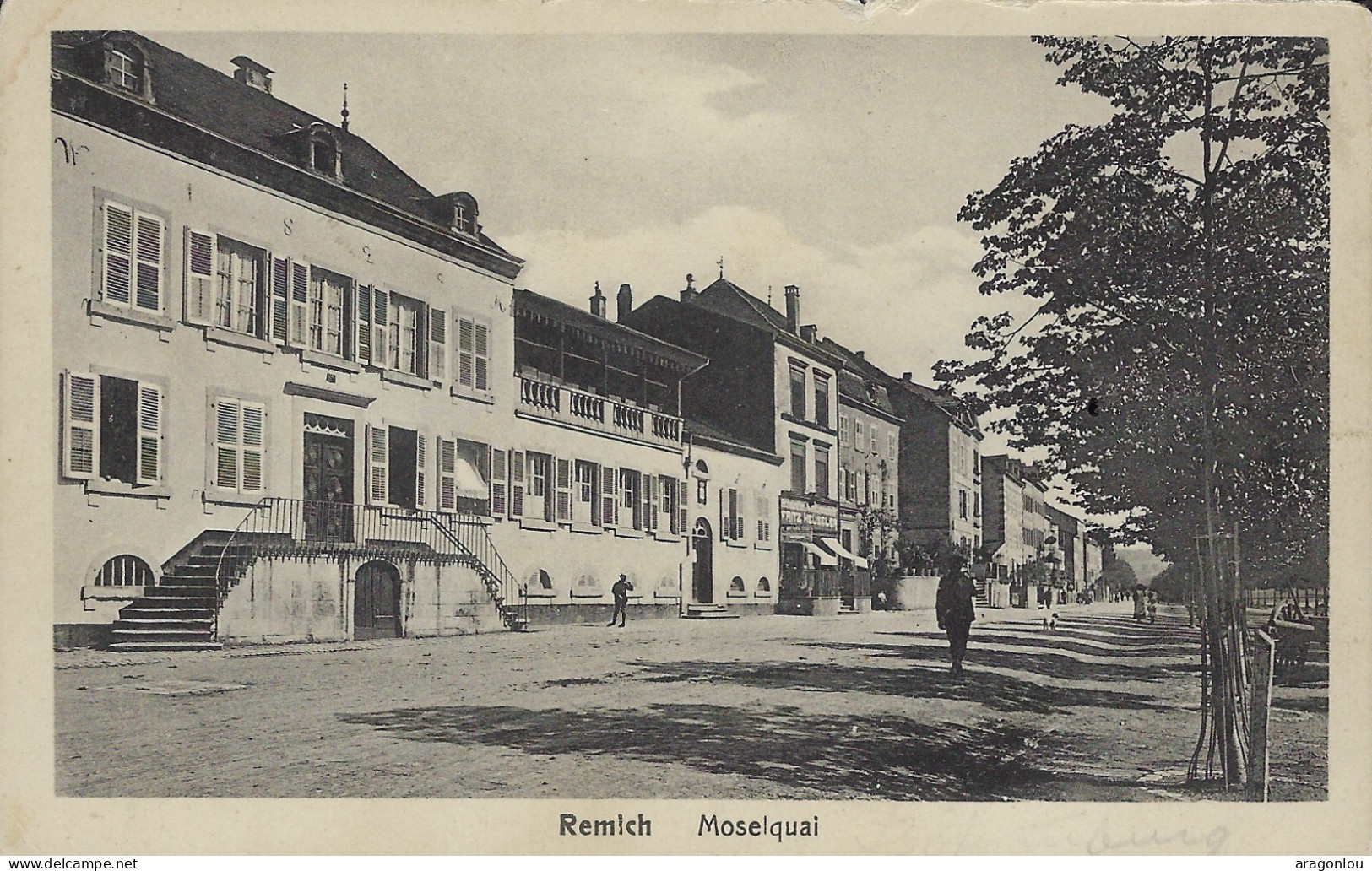 Luxembourg - Luxemburg - REMICH  -  MOSELQUAI  -  Manufacture De Cartes  P.  Houstraas , Luxembg   No. 8 - Remich