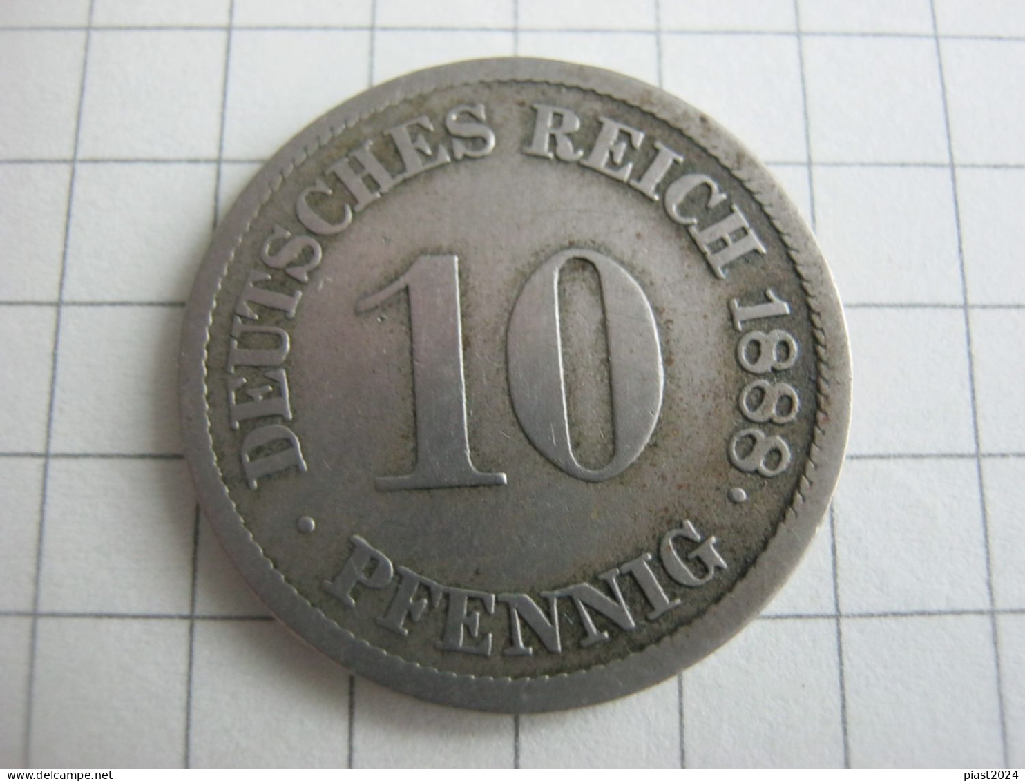 Germany 10 Pfennig 1888 J - 10 Pfennig