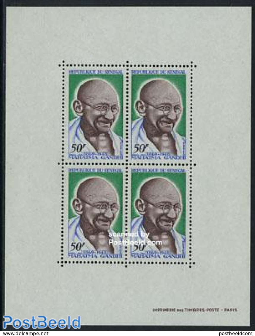 Senegal 1969 Mahatma Gandhi S/s, Mint NH, History - Gandhi - Politicians - Mahatma Gandhi