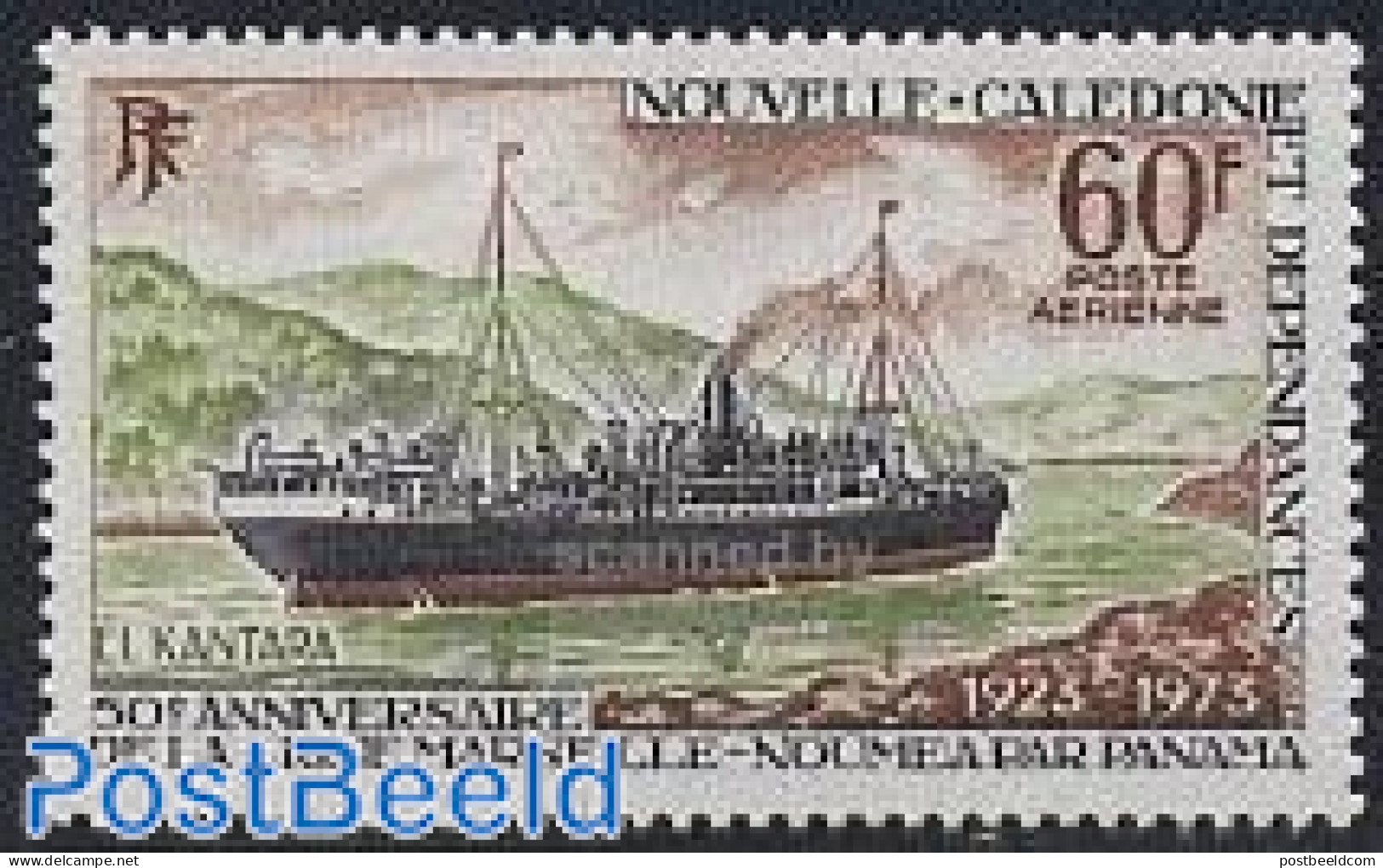 New Caledonia 1973 Connection With France 1v, Mint NH, Transport - Ships And Boats - Unused Stamps