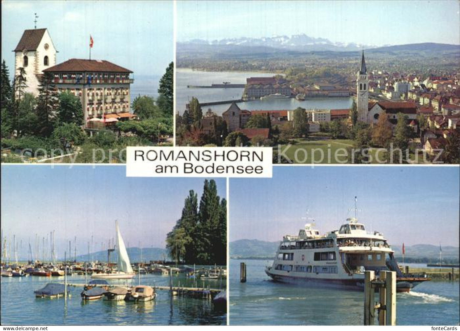 12587754 Romanshorn Bodensee Hotel Restaurant Hafen Faehre Alpenpanorama Romansh - Autres & Non Classés