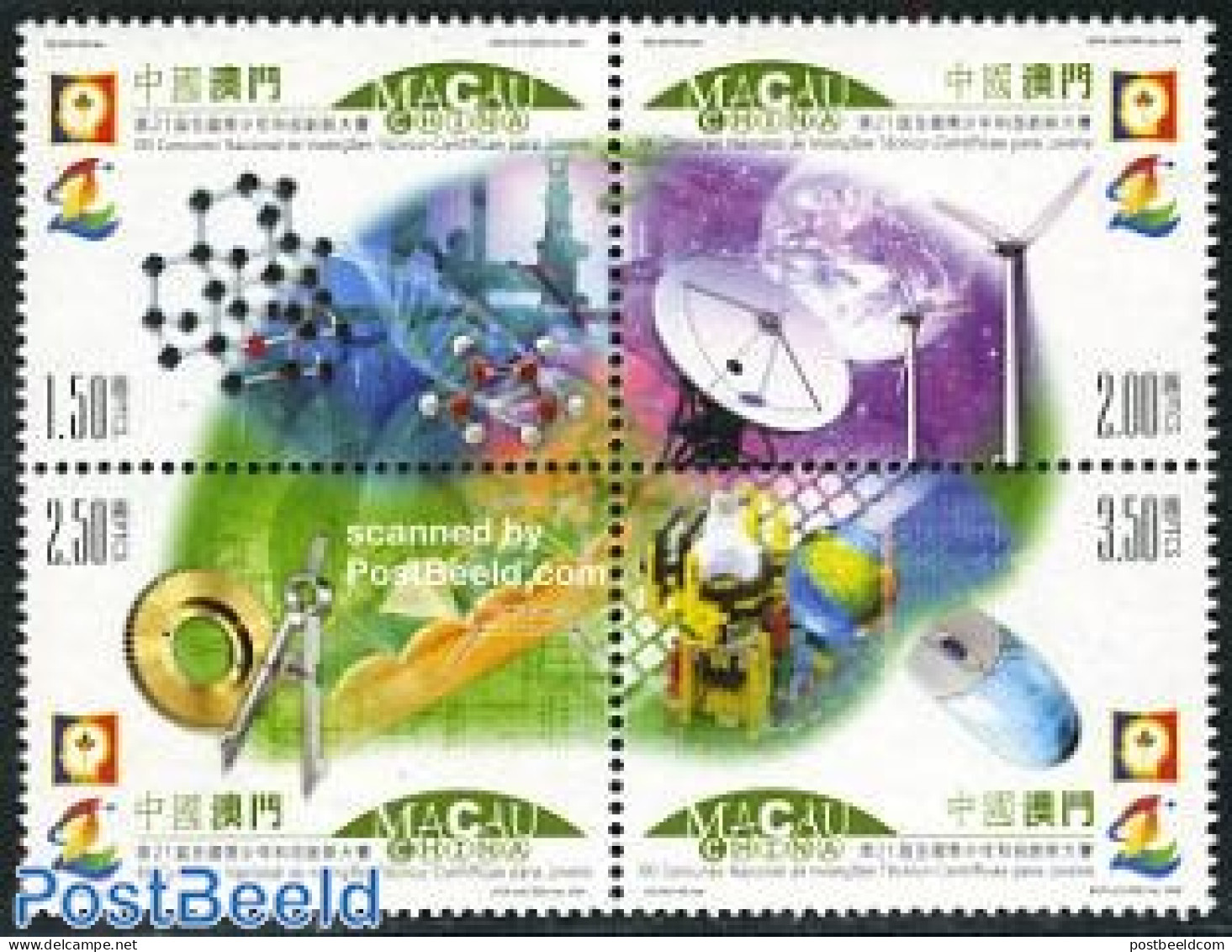 Macao 2006 Adolescents Invention Contest 4v [+], Mint NH, Science - Various - Computers & IT - Inventors - Telecommuni.. - Unused Stamps