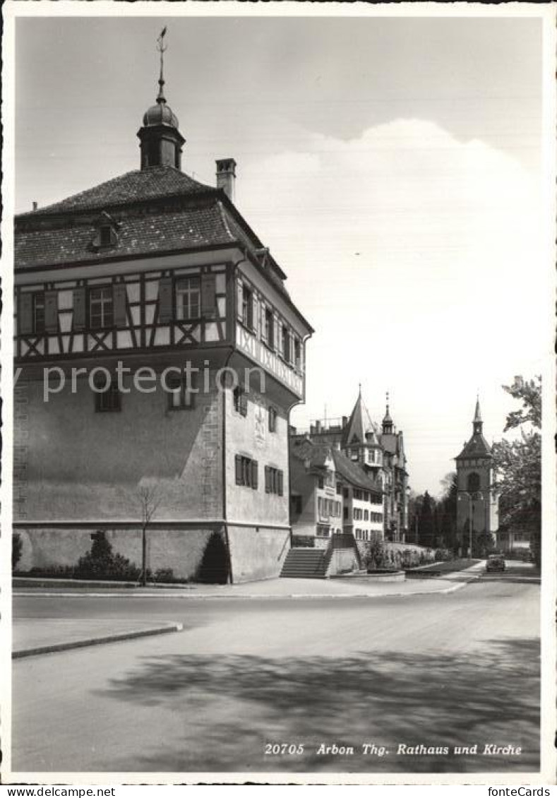 12587738 Arbon  TG Rathaus Und Kirche  - Other & Unclassified