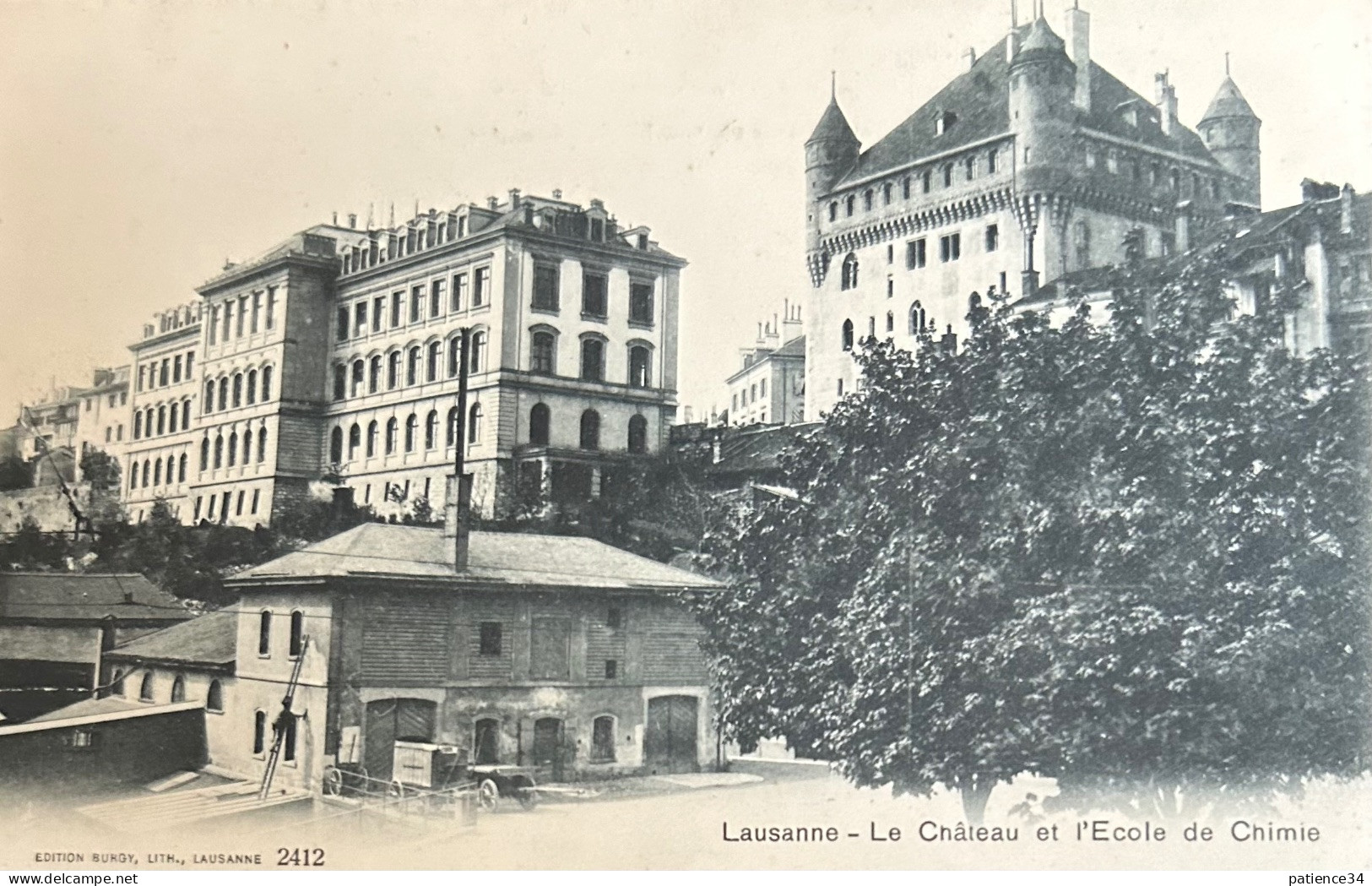 Lausanne - Le Château Et L’Ecole De Chime - Lausanne