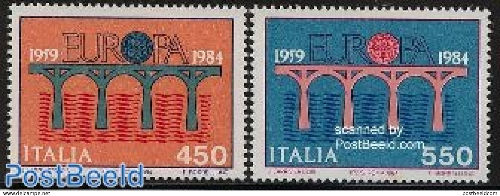 Italy 1984 Europa 2v, Mint NH, History - Europa (cept) - Other & Unclassified