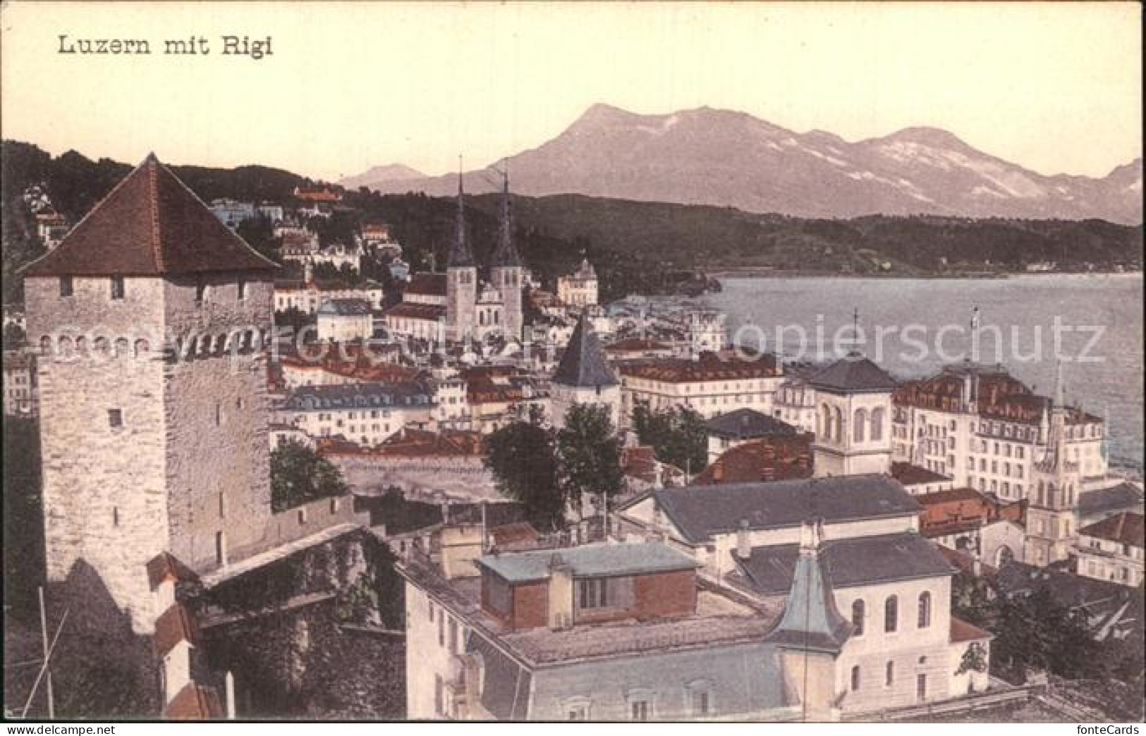 12587708 Luzern LU Panorama Vierwaldstaettersee Rigi Luzern - Autres & Non Classés