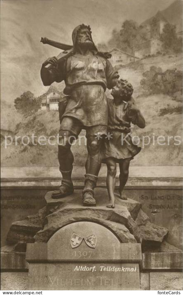 12587698 Altdorf UR Telldenkmal Statue Altdorf UR - Sonstige & Ohne Zuordnung