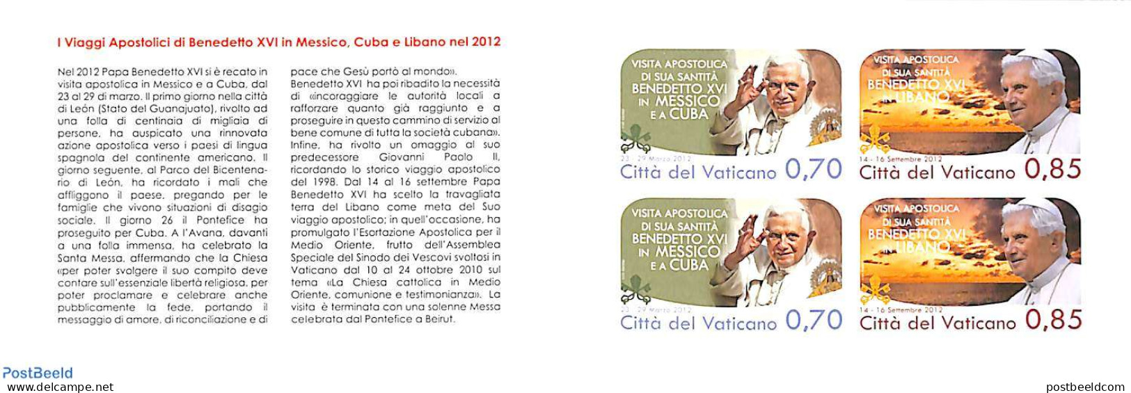Vatican 2013 Pope Benedict XVI Booklet, Mint NH, Stamp Booklets - Neufs