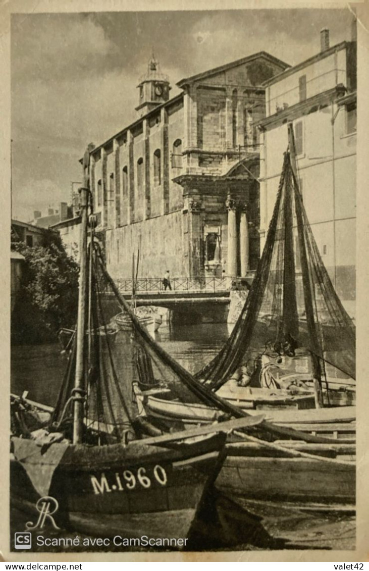 13  LES MARTIGUES PITTORESQUE LE PONT DU PONTET ET L EGLISE STE MADELEINE - Martigues