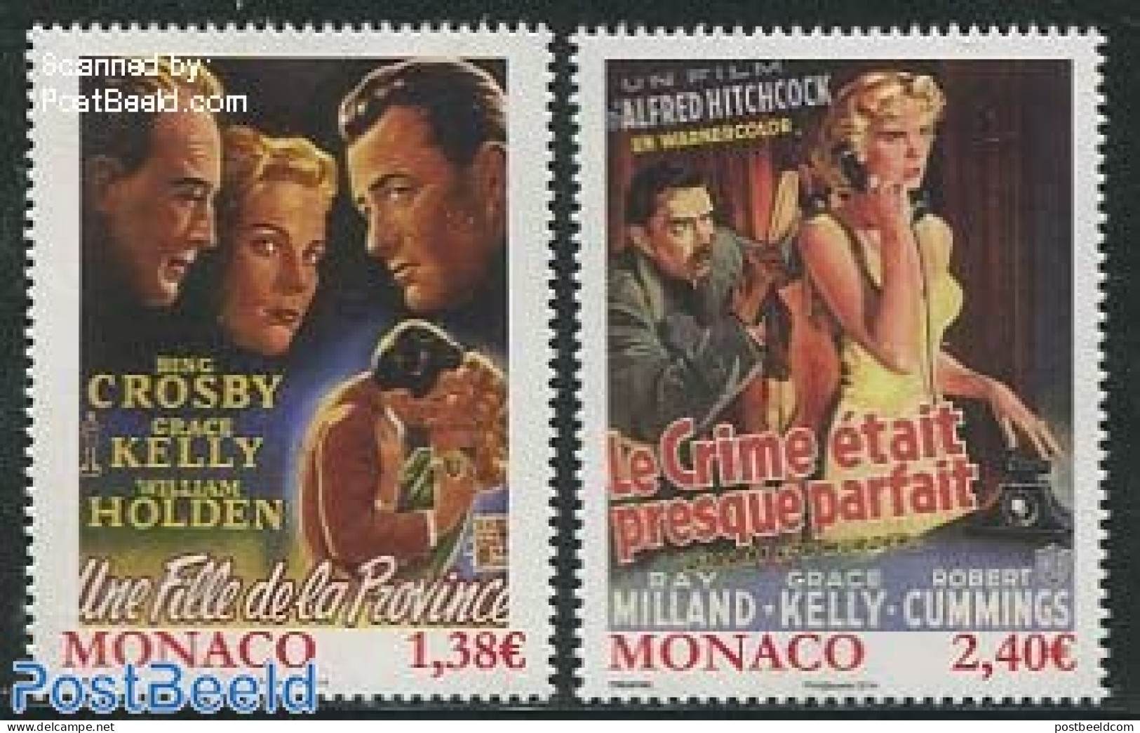 Monaco 2014 Movies With Grace Kelly 2v, Mint NH, Performance Art - Film - Movie Stars - Art - Poster Art - Neufs