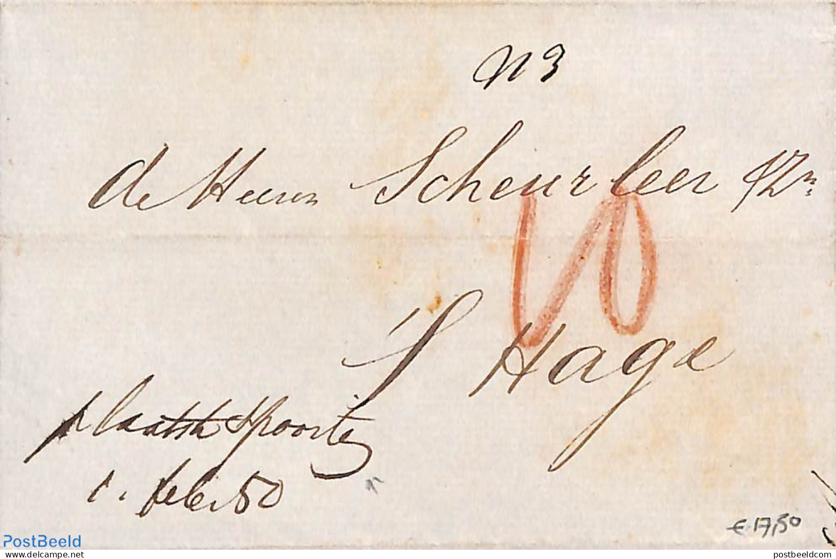 Netherlands 1880 Folding Letter From Amsterdam To The Hague, Postal History - Covers & Documents
