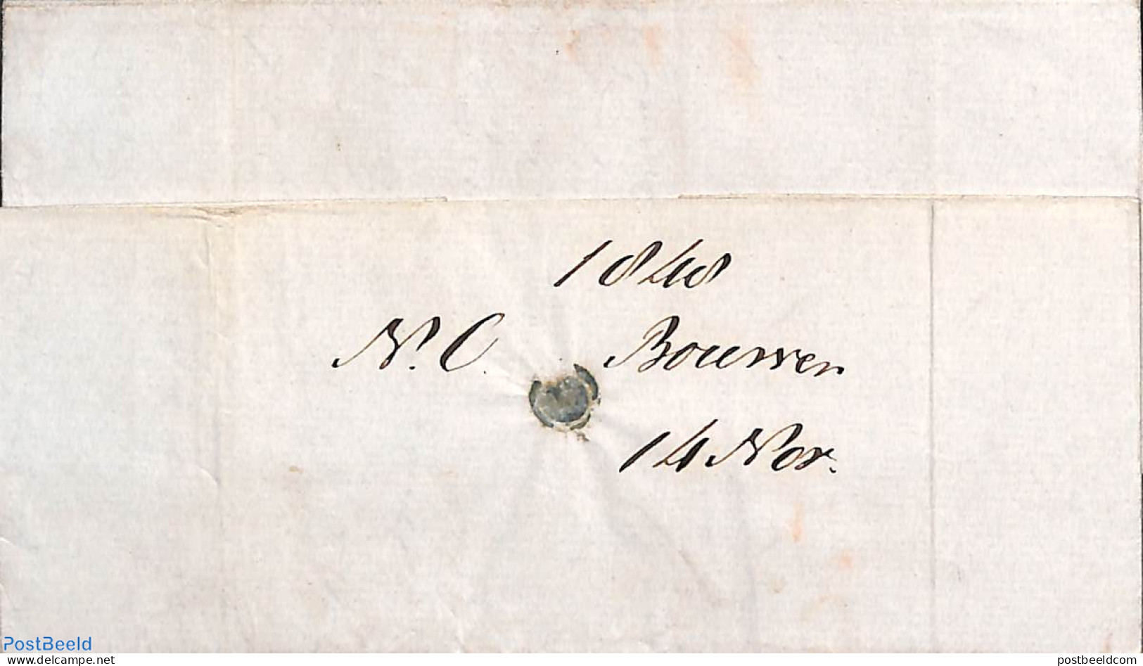 Netherlands 1848 Folding Letter From Amsterdam To Schiedam, Postal History - ...-1852 Prephilately