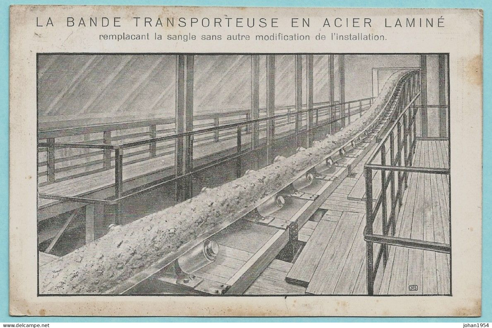 Carte Publicitaire STRASBOURG - Bande Transporteuse En Acier Laminé - J. Willemann - Straatsburg